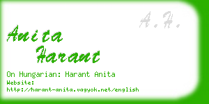 anita harant business card